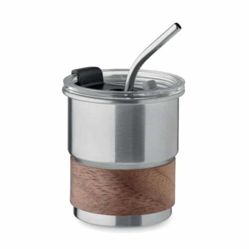 Vaso de pared simple de acero inox