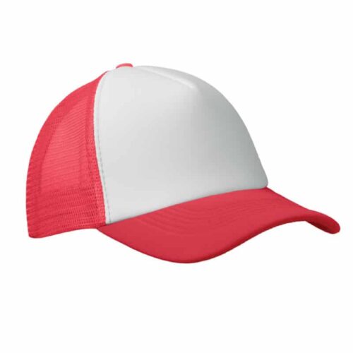 Gorra beisbol en poliéster con 5 paneles