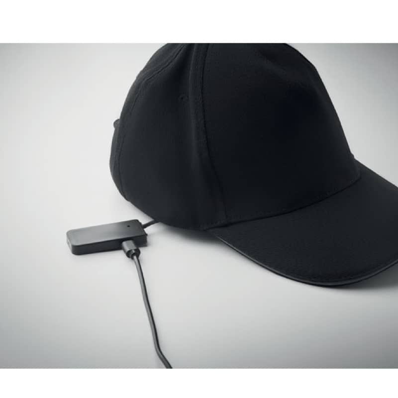 Gorra de béisbol de 5 paneles con luz LED_3