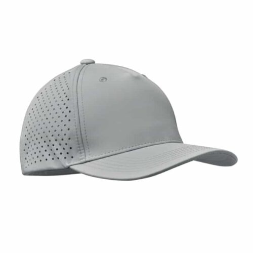 Gorra de poliéster 5 paneles con agujeros de ventilación