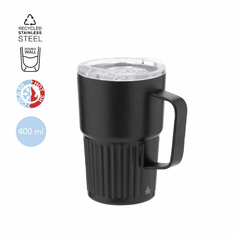 Taza térmica en Acero Inox Reciclado