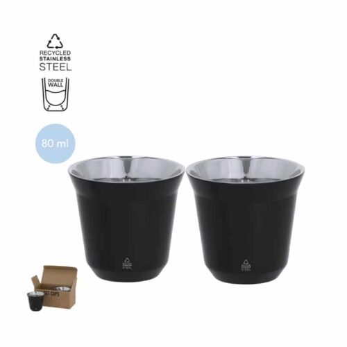set de vasos de Acero Inox Reciclado