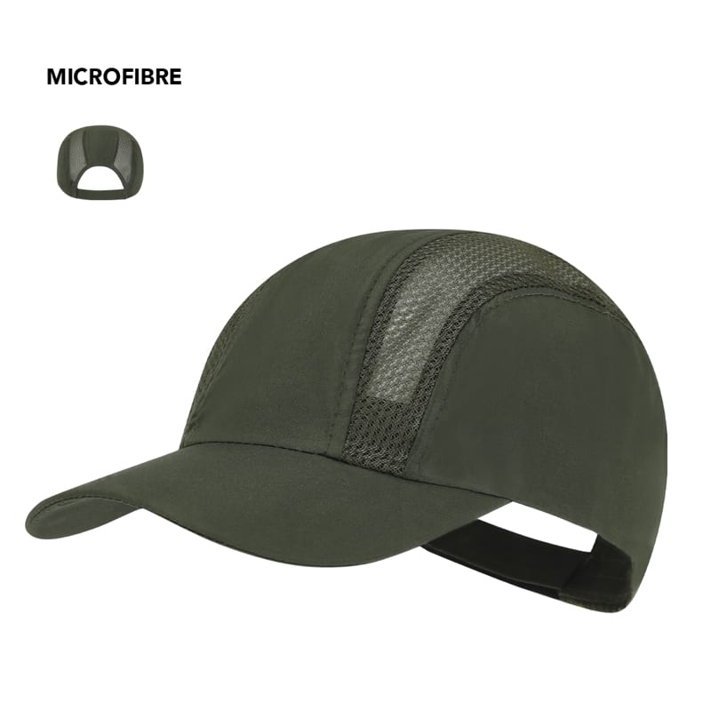 Gorra deportiva en suave microfibra
