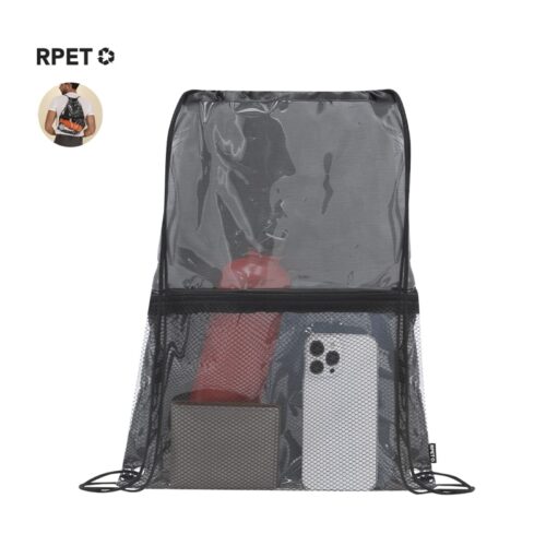 Mochila de cuerdas en RPET transparente