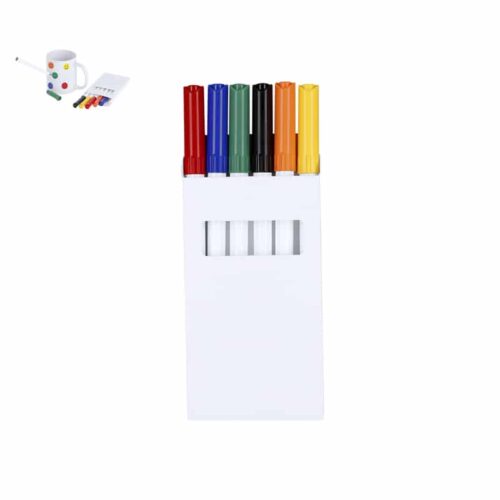 Set de 6 rotuladores en variados colores