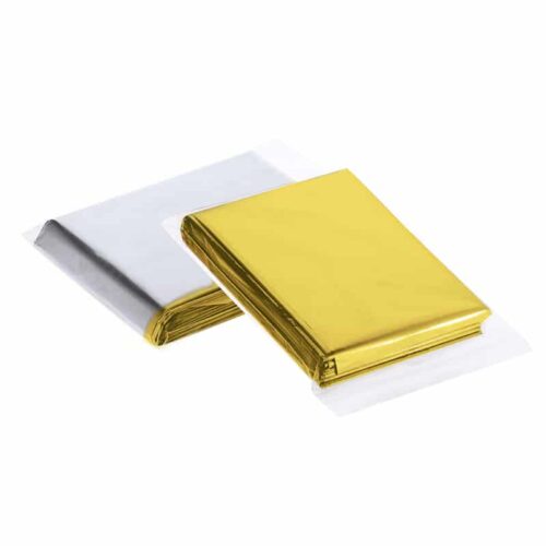 manta isotérmica fabricada en PET aluminizado