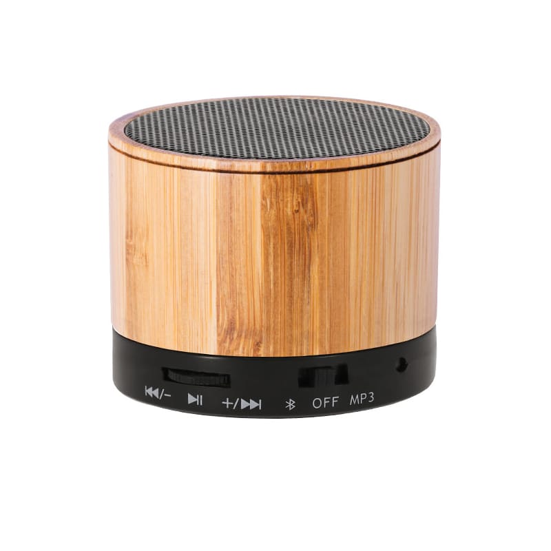 Altavoz con cuerpo en bambú con función radio FM_2