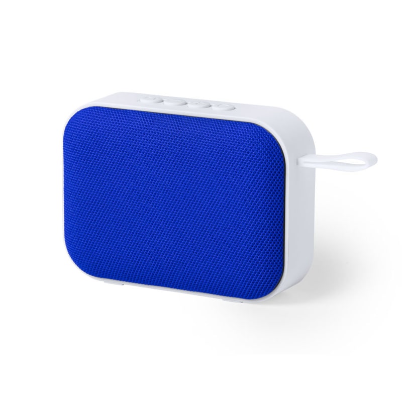 Altavoz diseño bicolor con función manos libres y radio FM