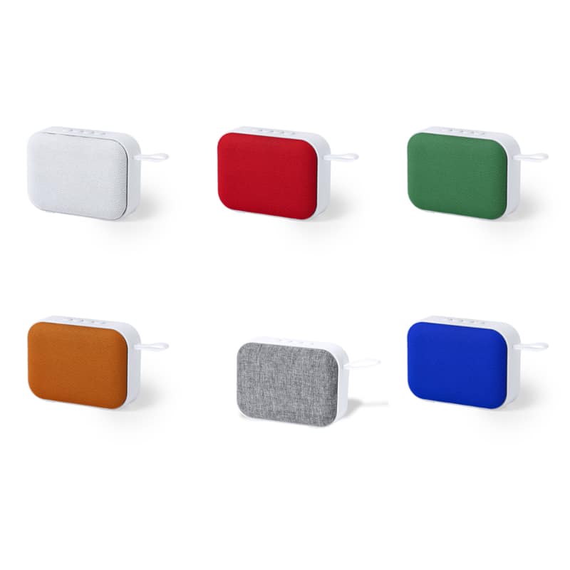 Altavoz diseño bicolor con función manos libres y radio FM_2