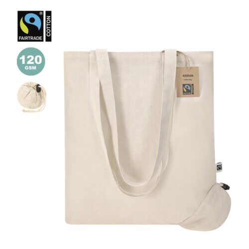 Bolsa Plegable de Algodón Fairtrade 120 g:m²