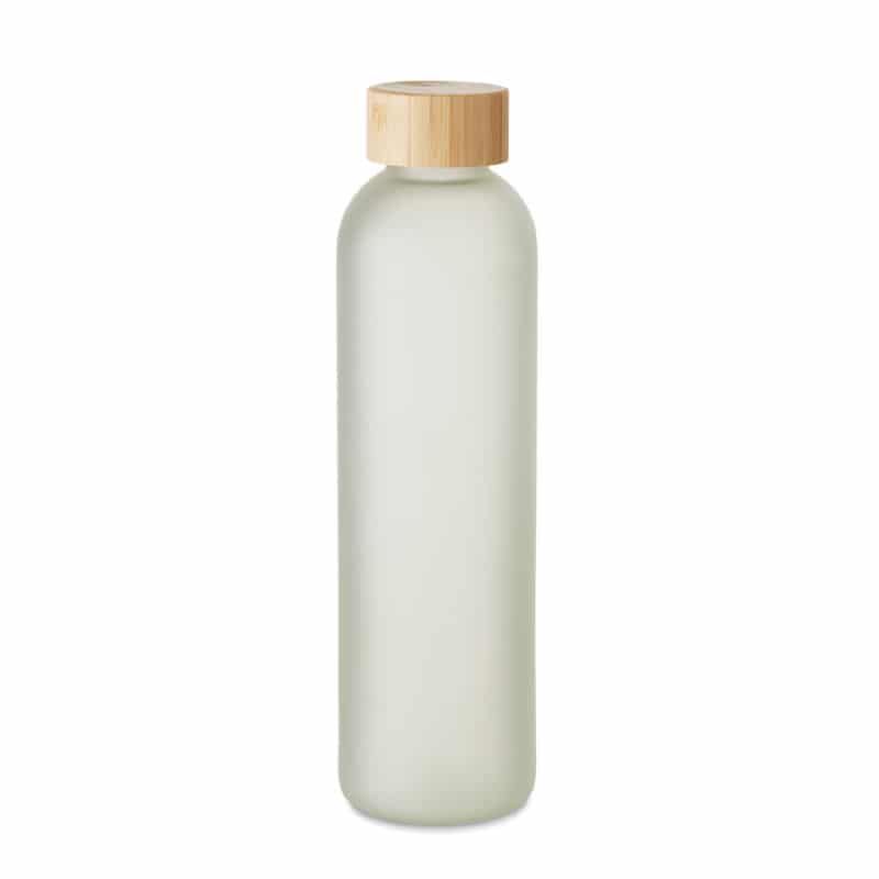 Botella de Vidrio para Sublimación con Tapa de Bambú 650ml_1
