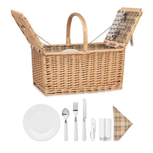 Cesta de Picnic de Mimbre para 4 Personas