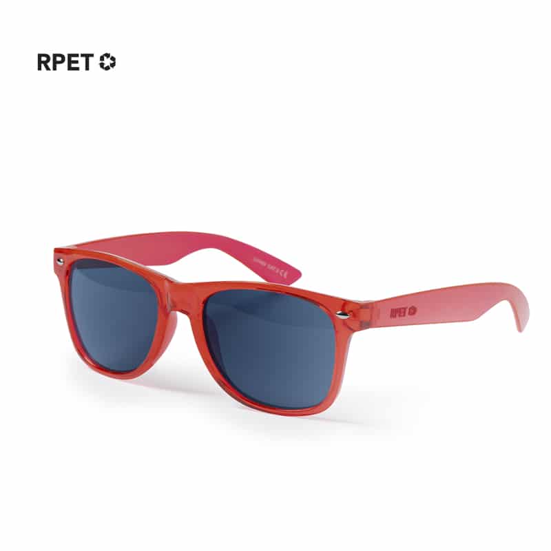 Gafas de Sol RPET con Montura Translúcida y Detalles Metálicos