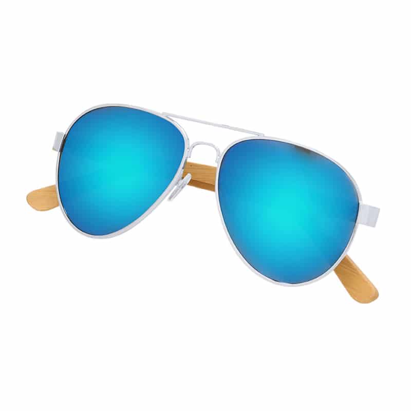 Gafas de Sol con Varillas de Bambú y Montura Metálica_1