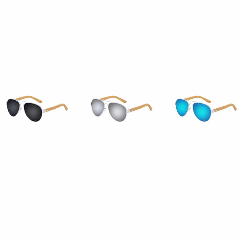 Gafas de Sol con Varillas de Bambú y Montura Metálica_2