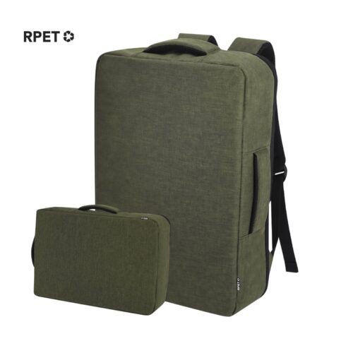 Mochila Portadocumentos RPET 300D con Triple Función