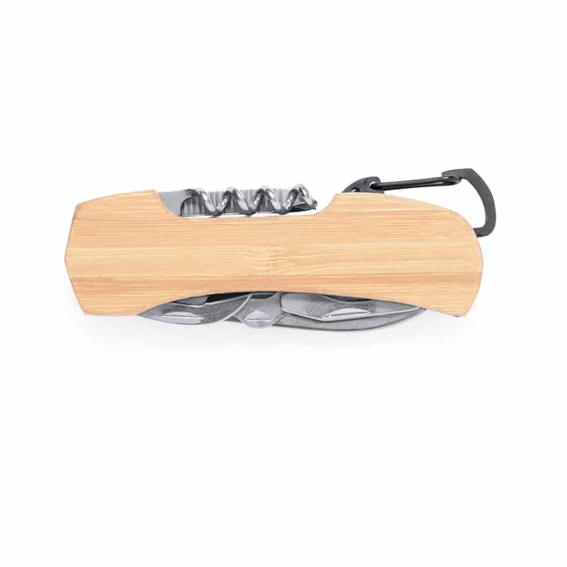 Navaja multiusos fabricada en acero inox y suave bambú_1