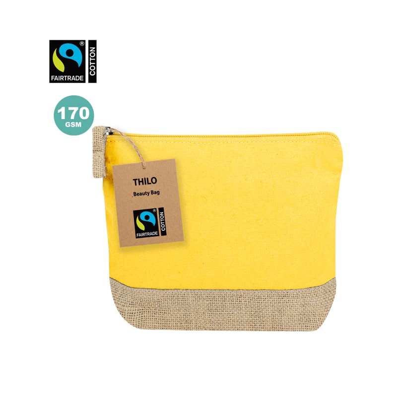Neceser de Algodón y Yute con Certificación Fairtrade