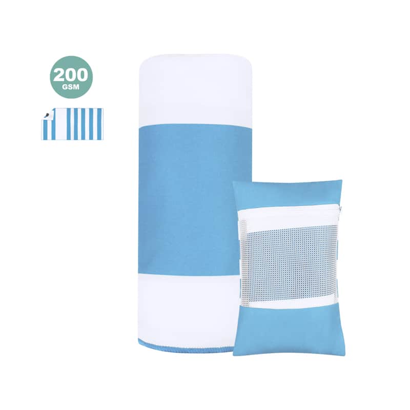 Toalla con bolsillo impermeable y funda