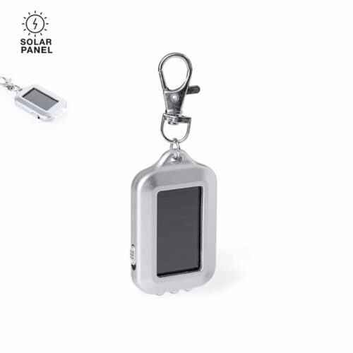 llavero linterna con carga solar