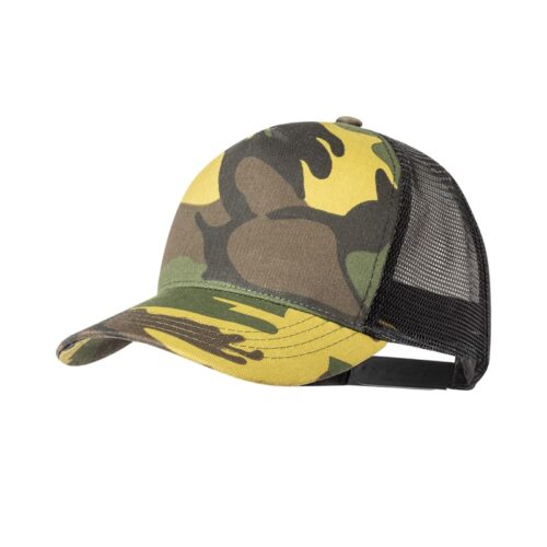 Gorra de Camuflaje en Poliéster RPET con Rejilla