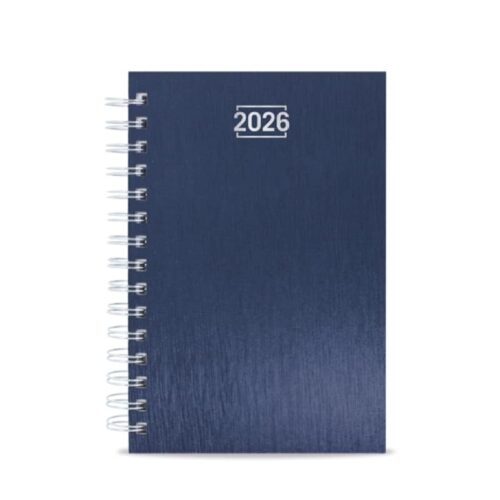 Agenda de Anillas Metálicas con Tapas Efecto Aluminio