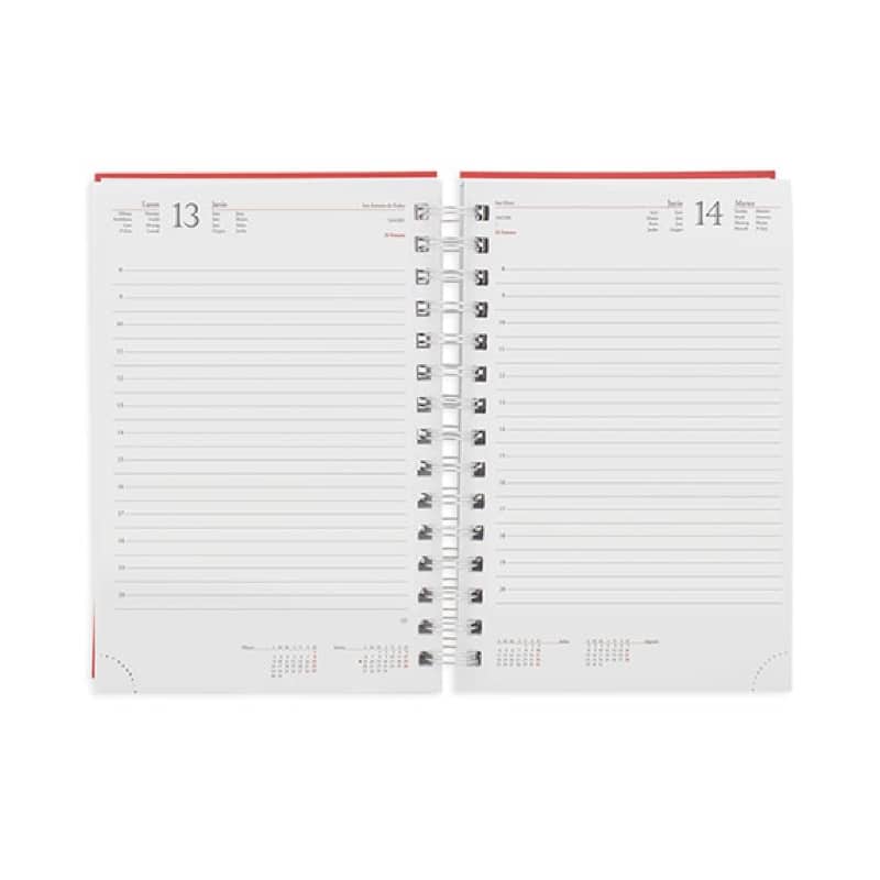 Agenda de Anillas Metálicas con Tapas Efecto Aluminio_1