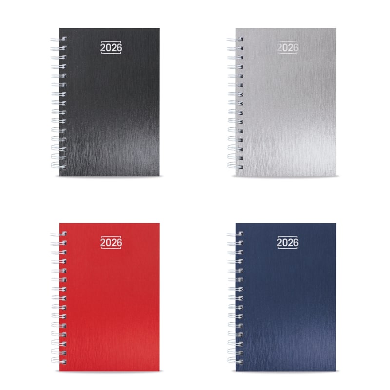 Agenda de Anillas Metálicas con Tapas Efecto Aluminio_2