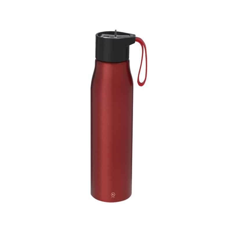 Bidón 700 ml en Aluminio Reciclado con Pajita y Correa de Silicona_1