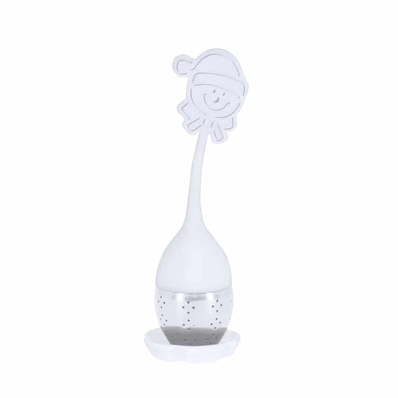 Infusor de Té Navideño en Silicona y Acero Inoxidable_1