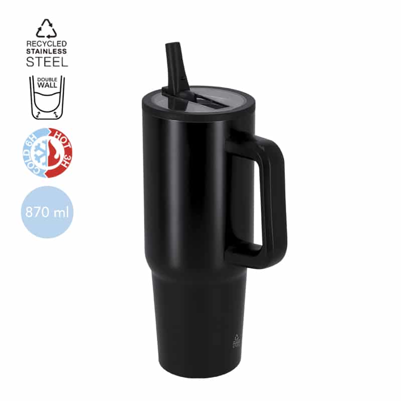 Jarra Térmica 870 ml en Acero Inoxidable Reciclado de Doble Pared