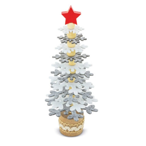 Mini Árbol de Navidad en Material Reciclado
