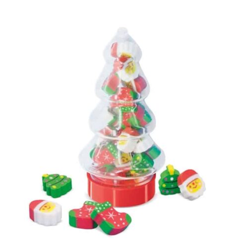 Set de Gomas con Motivos Navideños Personalizable