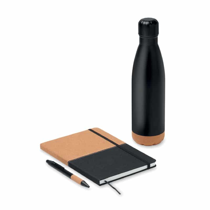 Set de Regalo con Botella 500 ml, Libreta A5 RPET y Bolígrafo de Aluminio_1