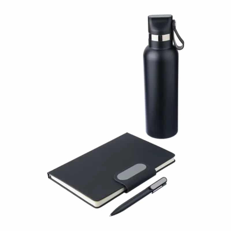 Set de Regalo con Botella Termo, Bolígrafo y Libreta en Materiales Reciclados_2
