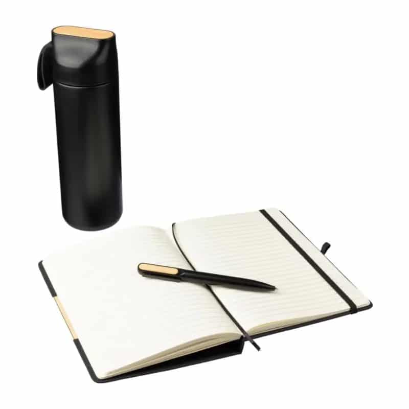 Set de Regalo con Termo 640 ml, Bolígrafo y Cuaderno rPET con Bambú_2