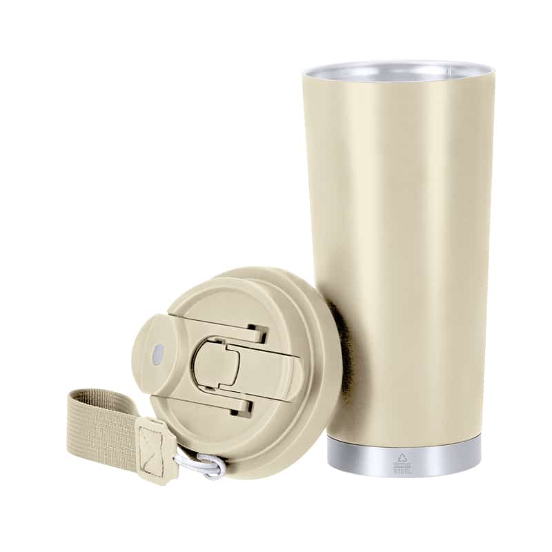 Vaso Térmico 500 ml Acero Inoxidable Reciclado con Pajita y Cinta de Transporte_1