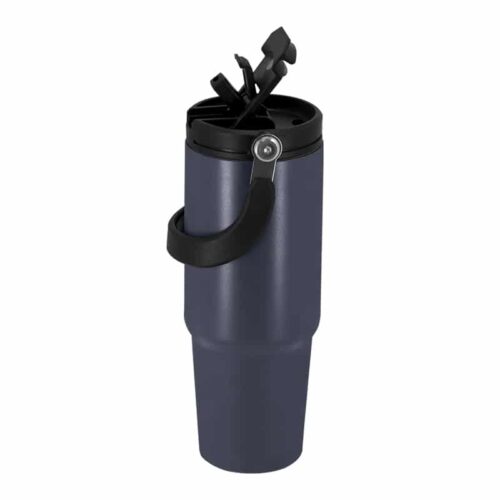 Vaso Térmico 900 ml Acero Inoxidable Reciclado con Pajita y Asa