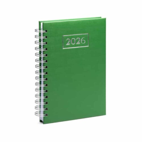 Agenda A5 con Anillas de PU Acolchadas Grabadas en Bajo Relieve