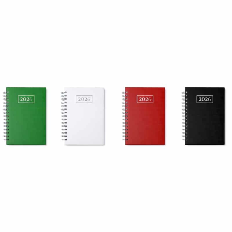 Agenda A5 con Anillas de PU Acolchadas Grabadas en Bajo Relieve_3