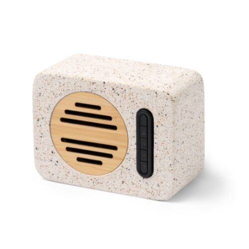 Altavoz Inalámbrico de Piedra de Terrazo y Bambú 5W