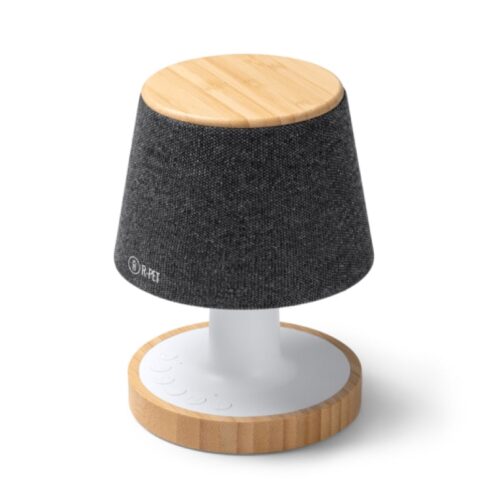 Lámpara Altavoz RPET con Bambú y Sonidos Relajantes 5W