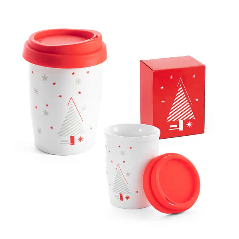 Vaso de viaje de porcelana con motivo navideño 280 ml_4