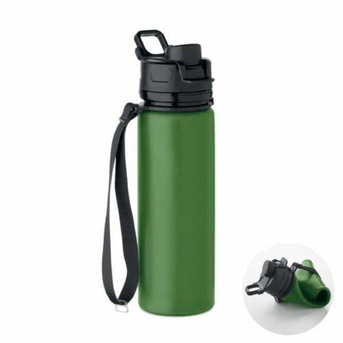 Botella Deportiva Plegable de Silicona 500 ml