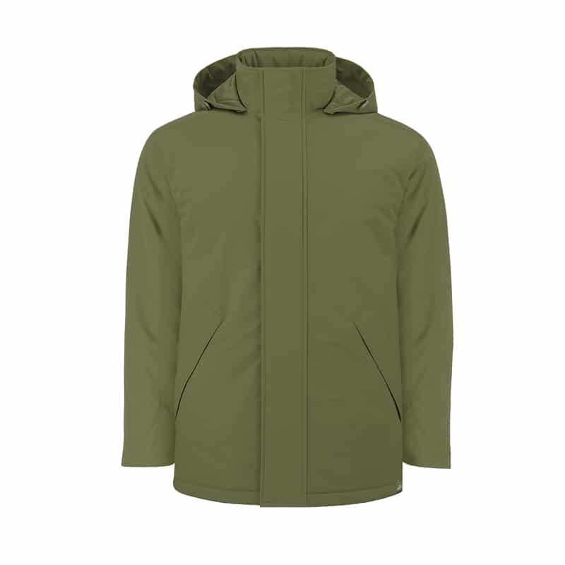 Parka Unisex Acolchada Impermeable RPET con Capucha Plegable