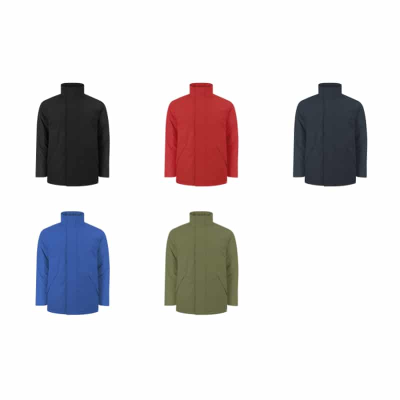 Parka Unisex Acolchada Impermeable RPET con Capucha Plegable_colores