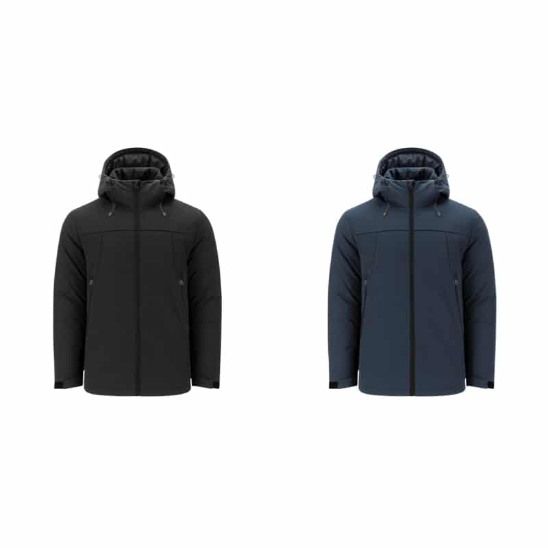 Parka Unisex Acolchada con Capucha Ajustable_colores