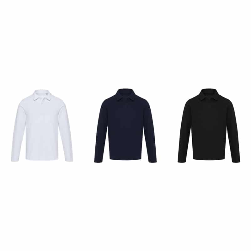 Polo Unisex de Manga Larga en Algodón Piqué_3