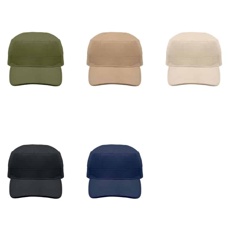 Gorra Militar de Algodón 260 g:m² con Cierre de Velcro_3