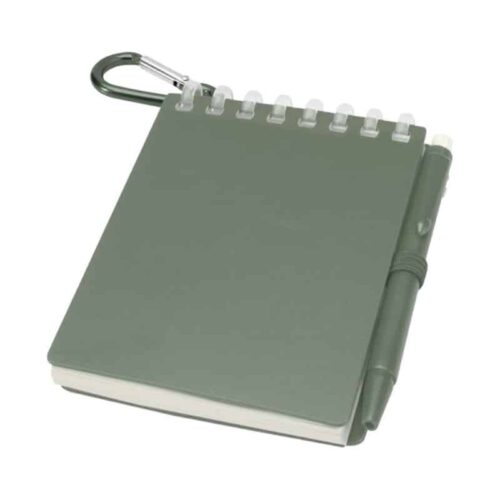 Libreta Compacta con Bolígrafo en Material Reciclado